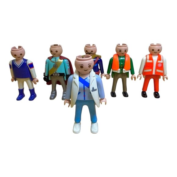 Lot of 6 Vintage 1990s Playmobil Action Figures Miniature Toys - Picture 14 of 14